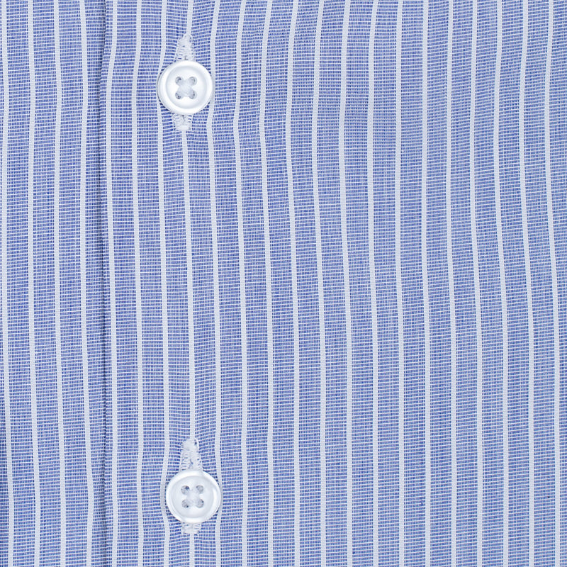 Bespoke - Blue & White Striped Shirt